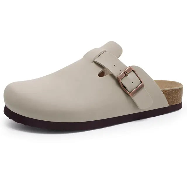 VilyVital™ Women's Suede Mules - Comfortable Clogs with Cork Insole and Arch Support