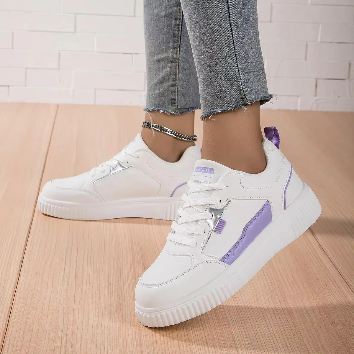 White Sneakers for Women - Stylish and Comfortable Casual Shoes