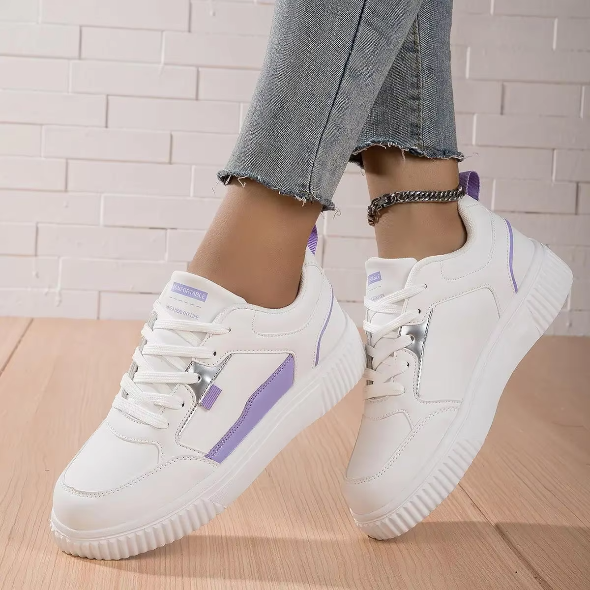 White Sneakers for Women - Stylish and Comfortable Casual Shoes