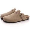 VilyVital™ Women's Suede Mules - Comfortable Clogs with Cork Insole and Arch Support