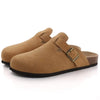 VilyVital™ Women's Suede Mules - Comfortable Clogs with Cork Insole and Arch Support