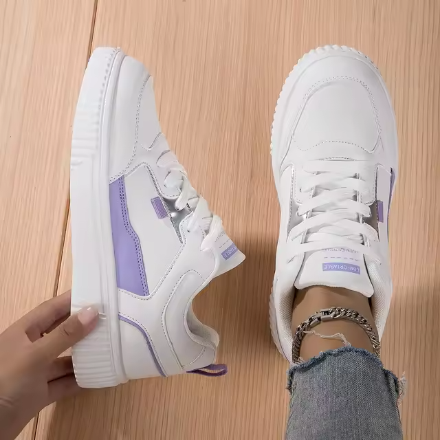 White Sneakers for Women Stylish and Comfortable Casual Shoes VilyVital