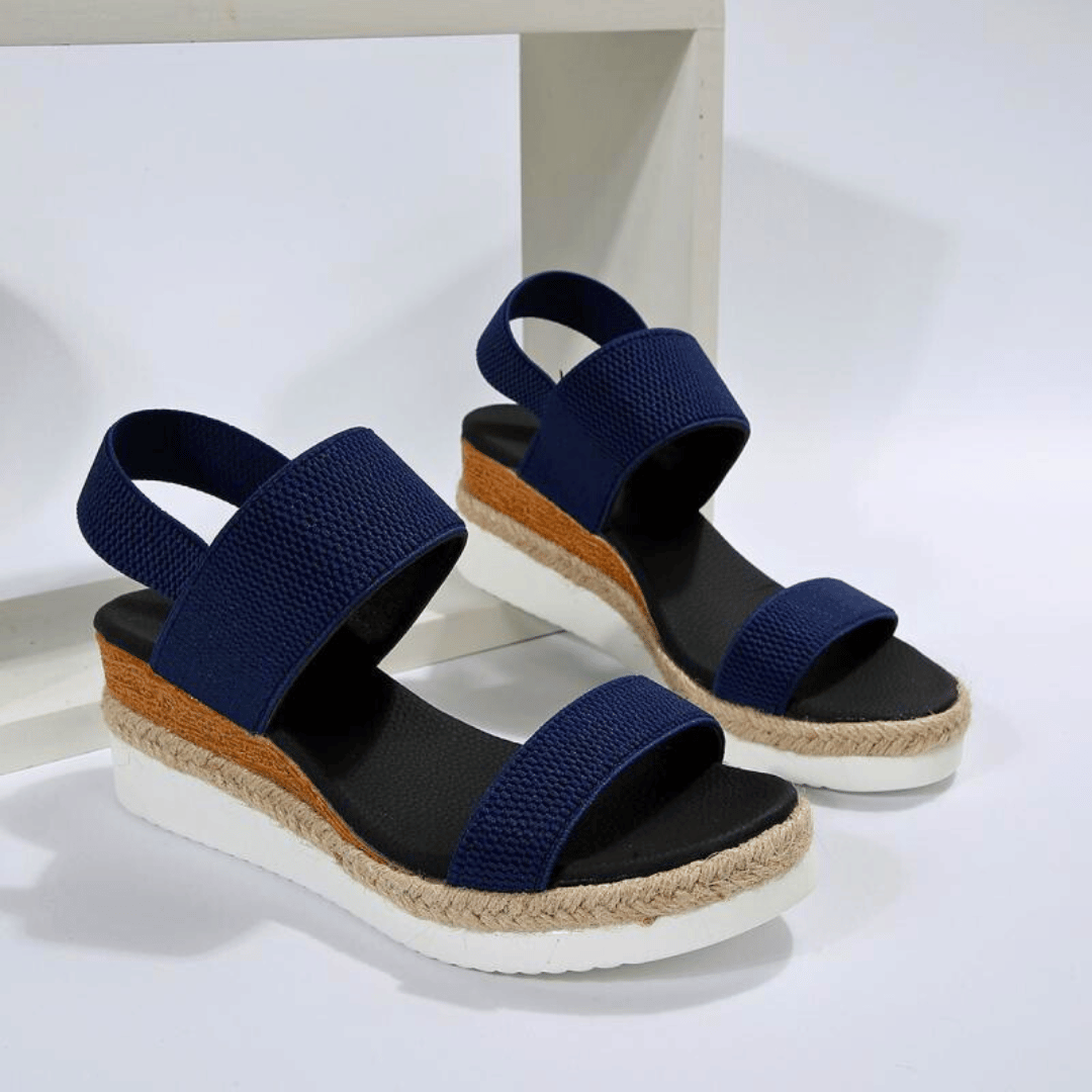 Summer Women's Elastic Fabric Thick Sole Sandals - VilyVital™