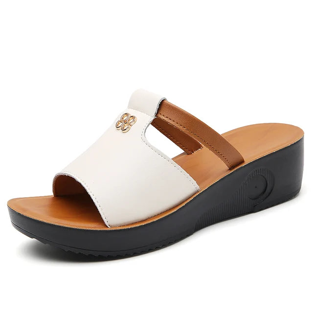 Orthopedic Open Toe Wedge Sandals for Women - Casual Platform Shoes