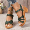 Women's High Heel Ankle Strap Buckle Gladiator Orthopaedic Heeled Sandals