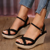 Women's Fashion Wedge Sandals - Summer Casual Peep Toe Platform Orthopaedic Shoes