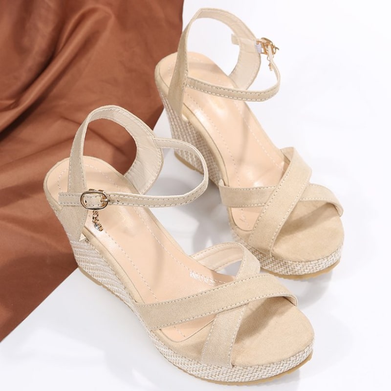 Women's Fashion Wedge Sandals - Summer Casual Peep Toe Platform Orthopaedic Shoes